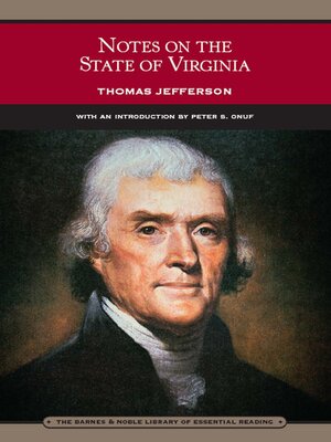 cover image of Notes on the State of Virginia (Barnes & Noble Library of Essential Reading)